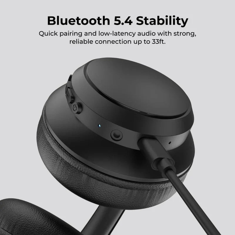 Foldable Bluetooth Over‑Ear Headphones